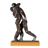 Sophie Dickens, THE LOVERS, bronze on a wooden base
