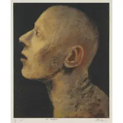 John Kirby, HEAD, 1990-91, Screenprint and woodcut, VI/X A.P., aside from the edition of 100