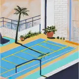 Charlotte Keates, BROADWAY AVENUE, 2017, acrylic and oil on board