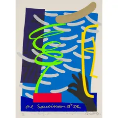 Bruce McLean, ONE SAUCISSON D'OR AND TWENTY-FIVE SAUCISSON D'ARGENT AWARDS, Screenprint, 312/350