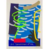 Bruce McLean, ONE SAUCISSON D'OR AND TWENTY-FIVE SAUCISSON D'ARGENT AWARDS, Screenprint, 312/350