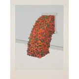 Patrick Hughes, PAPER ROSES, 1985, Screenprint, 10/150