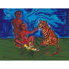 Eileen Cooper, TEA TIME, 2004, Screenprint, 53/75