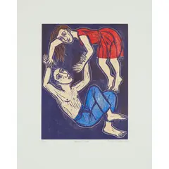 Eileen Cooper, HAPPY TALK, 2013, Woodcut, 11/50