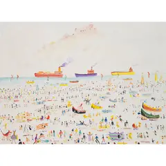 TANKERS IN MOUNTS BAY by Simeon Stafford, oil on canvas, sold Aug 2025