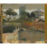 Sandy Murphy, CORNER OF A GARDEN, AUTUMN, 1992, oil and pastel on board