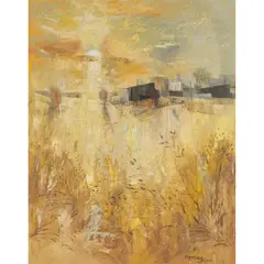 Ian Fleming, SUNSET, 1974, oil on board