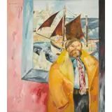 John Bellany, PORTRAIT OF DR DAVID BROWN, 1985, oil on canvas