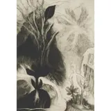 Ken Kiff, HILL & DOOR, 1998, Drypoint etching, 1/35