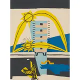 Le Corbusier, THE POEM OF THE RIGHT ANGLE, B.4 ESPIRIT MIND - 1947-53/55, Lithograph, 178/250, printed by Editions Verve in 1955