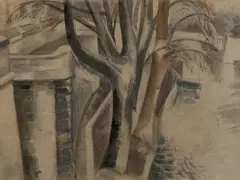 PONT ROYALE, PARIS, 1925 by Paul Nash, pencil and watercolour on paper, sold Oct 2025