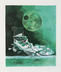 COMPLEX OF ROCK FORMS, 1979 by Graham Sutherland, lithograph, 84/90, sold Oct 2025