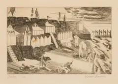 Edward Bawden, CLACTON, engraving, 1/40
