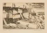 Edward Bawden, CLACTON, engraving, 1/40