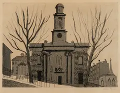 John Piper, THE CHAPEL OF ST GEORGE & KEMP TOWN (FROM 'BRIGHTON AQUATINTS'), 1939 (LEVINSON 21), aquatint, each signed in pen (lower right) (2)