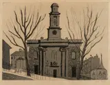 John Piper, THE CHAPEL OF ST GEORGE & KEMP TOWN (FROM 'BRIGHTON AQUATINTS'), 1939 (LEVINSON 21), aquatint, each signed in pen (lower right) (2)