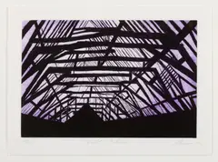 Tony Bevan, VIOLET INTERIOR 2002, etching