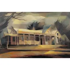 Kenneth Jack, OLD HOTEL, 1957, oil on hardboard