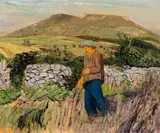 Carel Weight, FRENCH FARMER, oil on board