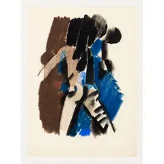 Keith Vaughan, RUNNING MAN, pastel and chalk on paper