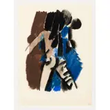 Keith Vaughan, RUNNING MAN, pastel and chalk on paper