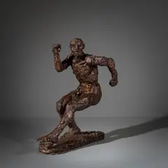 Elisabeth Frink, LEAPING MAN, 1985, patinated bronze