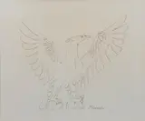 Elisabeth Frink, PHOENIX, pen and ink on paper