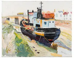 Fred Yates, THE BOAT, oil on canvas
