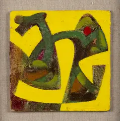 Gabriel Weissmann, CONGO MASK, 1995, oil on board
