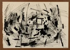 Harold Cohen, UNTITLED, 1957, pen and ink on paper