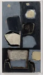 Margaret Mellis, PLANT (GREY), 1960, oil on board