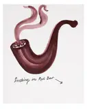 Patrick Caulfield, SMOKING IN RED BAR, watercolour and gouache on paper