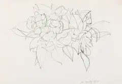 Patrick Caulfield, STUDY FOR REGISTRY OFFICE, 1997, pencil on paper