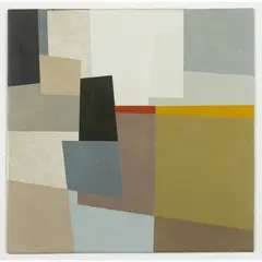 Michael Canney, INTERLOCK, 1990, oil on canvas board