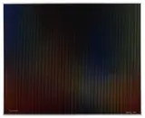 Peter Sedgley, CLUSTER, 1982, acrylic on card