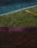 Craigie Aitchison, LANDSCAPE WITH TREES, c.1971, oil on canvas