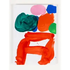 Albert Irvin, UNTITLED (FOR RCA SECRET EXHIBITION), 2010, acrylic on RCA supplied postcard