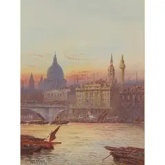 Frederick Edward Joseph Goff, LONDON BRIDGE, watercolour