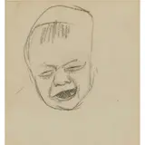 Samuel Peploe, HEAD OF A CHILD, Charcoal