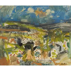 James D. Robertson, KNOCKBUCKLE FIELD, gouache