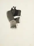 William Johnstone, UNTITLED (ABSTRACT) - C.1975, ink and wash