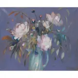 Joan Renton, PEONIES, oil on canvas