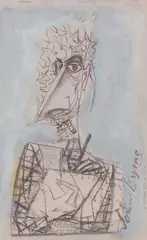 John Byrne, SELF PORTRAIT, mixed media