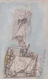 John Byrne, SELF PORTRAIT, mixed media