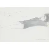 Elizabeth Blackadder, RESTING, pencil on paper