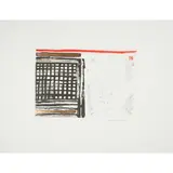 Elizabeth Blackadder, FORTUNE TELLER, KYOTO (ALLAN 46), 1989, Etching with collaged silver leaf and relief stamps, 25/30