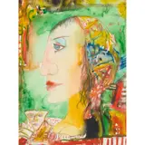 John Bellany, WOMAN OF THE SEA, watercolour