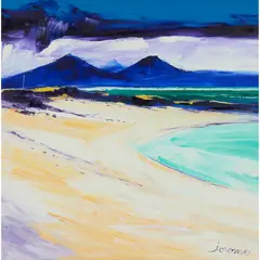 BALNAHARD BEACH, ISLE OF COLONSAY by John Lowrie Morrison, 2006, oil on canvas, sold Apr 2025