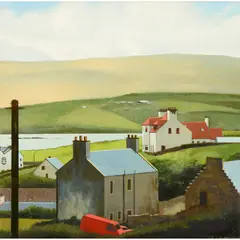 Louis Sinclair McNally, ISLAND LIFE- 2006, oil on canvas