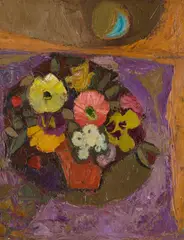 Denis Peploe, STILL LIFE WITH FLOWERS, oil on canvas